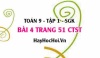 Bài 4 trang 51Toán 9 tập 1 Chân trời sáng tạo